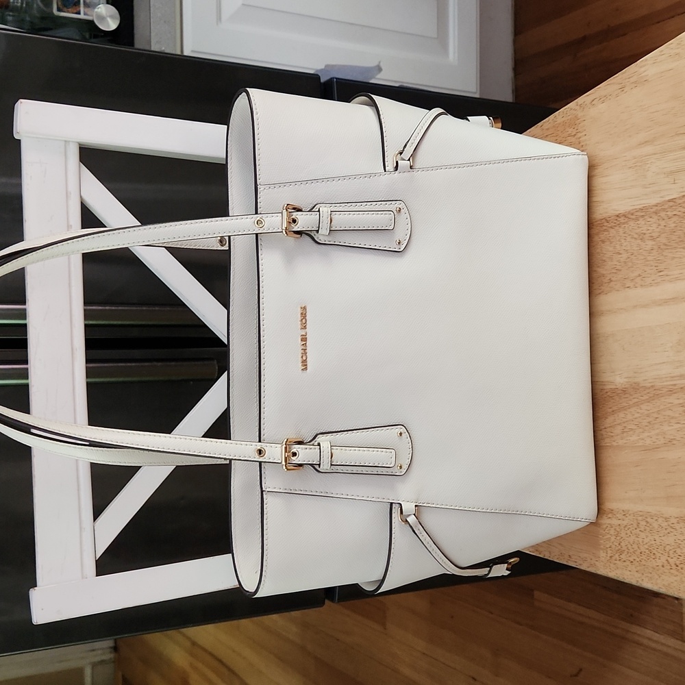 Michael Kors large white tote